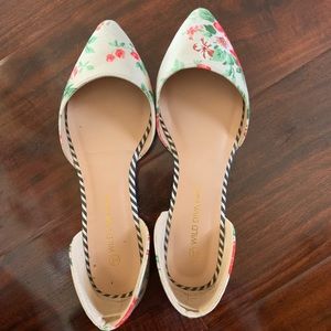 Floral d’orsay flats
